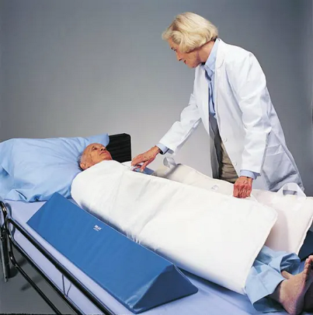 Elderly Bed Roll Over U Pillow Supports Cleaning up Patients