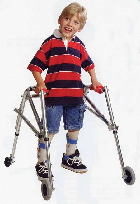 Pediatric walker hot sale with wheels