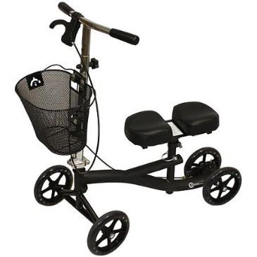 Knee Scooter Rollator Walker with Padded Knee Platform