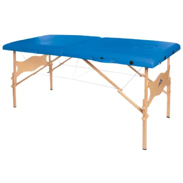 Portable Massage Table by Fabrication Enterprises, 440 lb Weight Capacity, Solid Birch Wood Frame, Adjustable Face Cradle Base and Pad