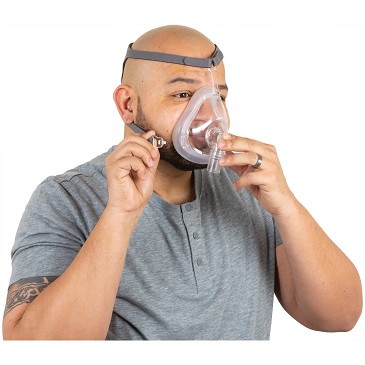 Kit de Démarrage de Masque Facial Complet CPAP DreamEasy avec Couvre-Chef et Trois Tailles
