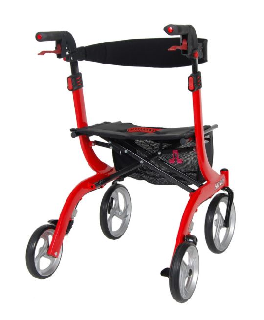 Back of Nitro Aluminum Rollator shown