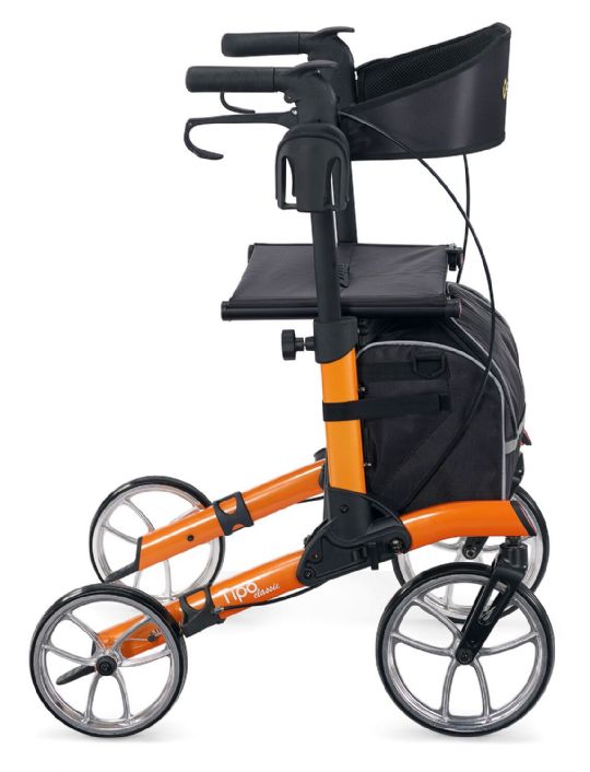 Classic Walker Rollator in Orange Color