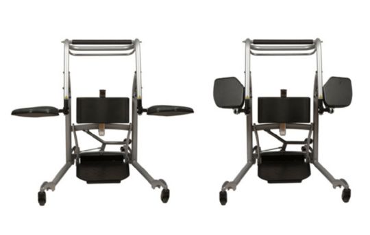 SystemRoMedic QuickMove Patient Lift Features Moving Legs and Buttock Seats