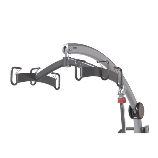 GRAVIS Floor Patient Lift by Drive Medical has 6 attachment points to fit a variety of slings and reduce sling squeeze