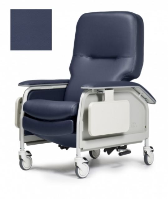 Imperial Blue - Deluxe Clinical Care Recliner with Heat and Massage