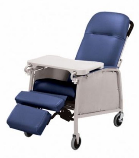 Royal Blue Lumex Three Position Recliner 