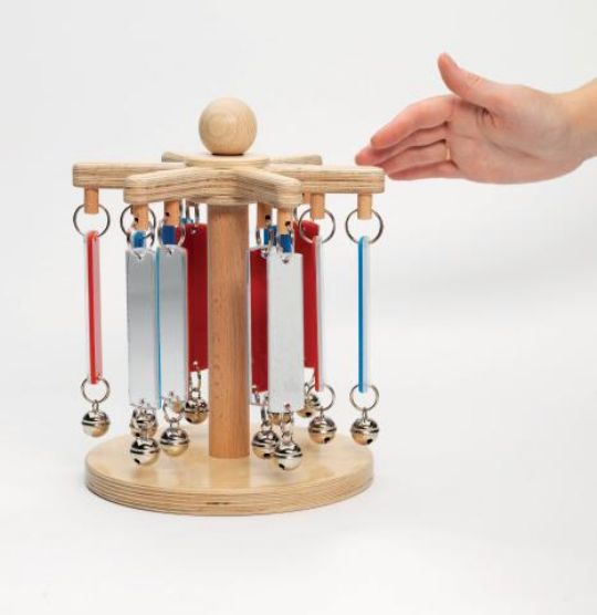 Mirror Chimeabout Spinning Toy for Sensory Stimulation