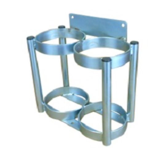 DE-2 Inline Oxygen Cylinder Wall Mount Rack