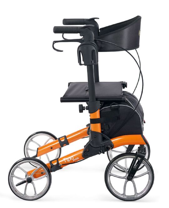 Petite Walker Rollator in Orange Color