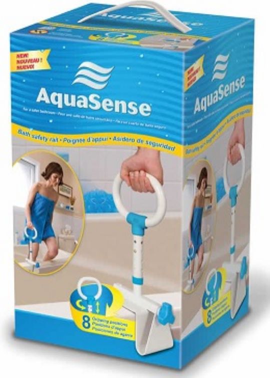 AquaSense Multi-Adjustable Bath Safety Rail Arrives in a Compact Retail Box