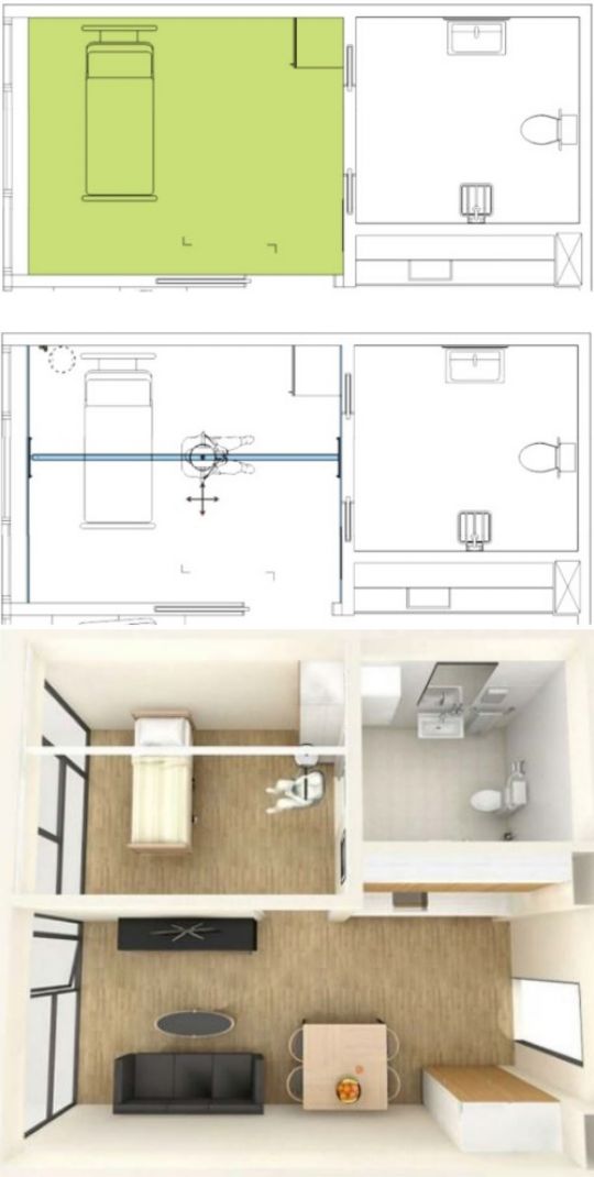 Bedroom Setup, additional options can be added on to perfectly fit most rooms