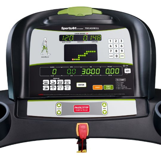 SportsArt T615 Treadmill - close-up view of console