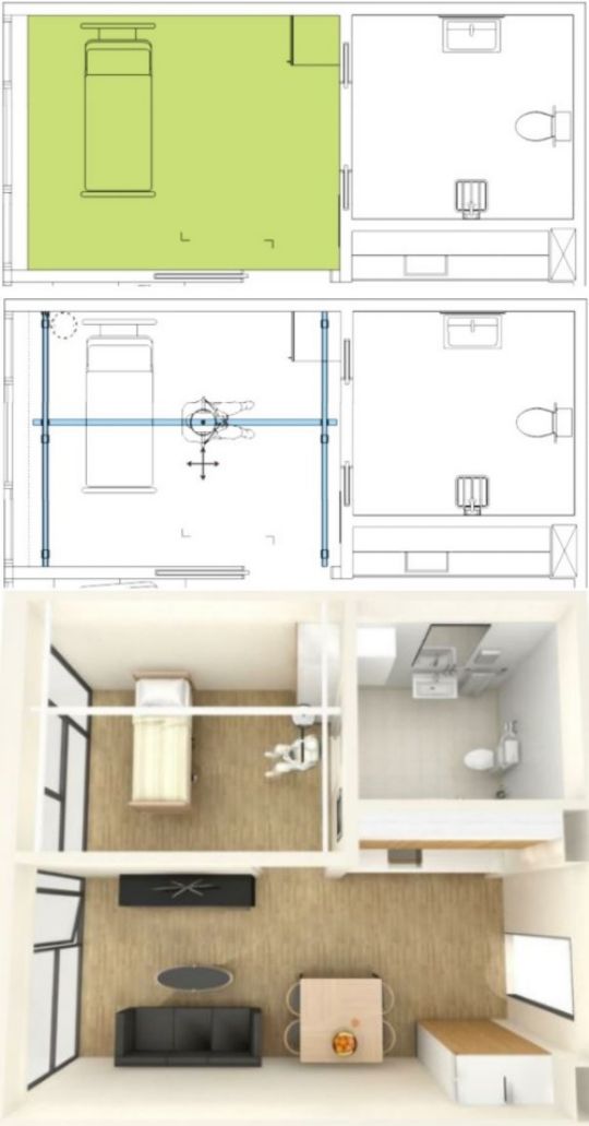 Bedroom Setup, additional options can be added on to perfectly fit most rooms