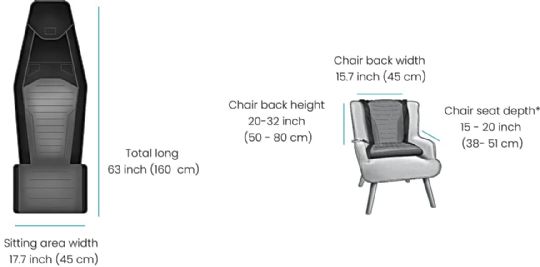 SitnStand Lift Assist Classic Dimensions