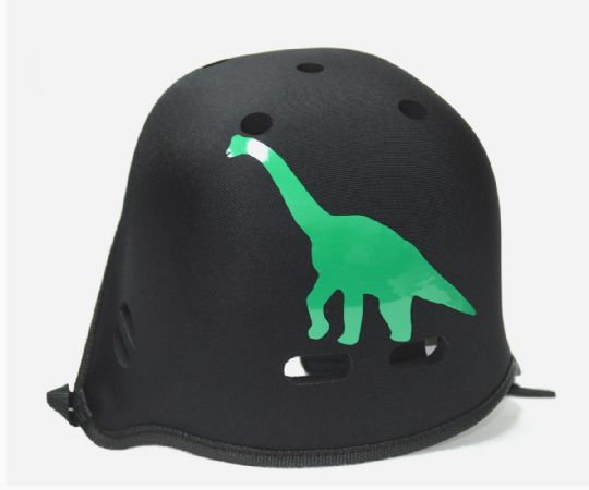 Diplodocus Graphic on Black Helmet