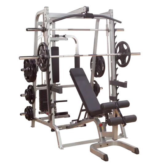 The entire BodySolid Series 7 Smith Gym System