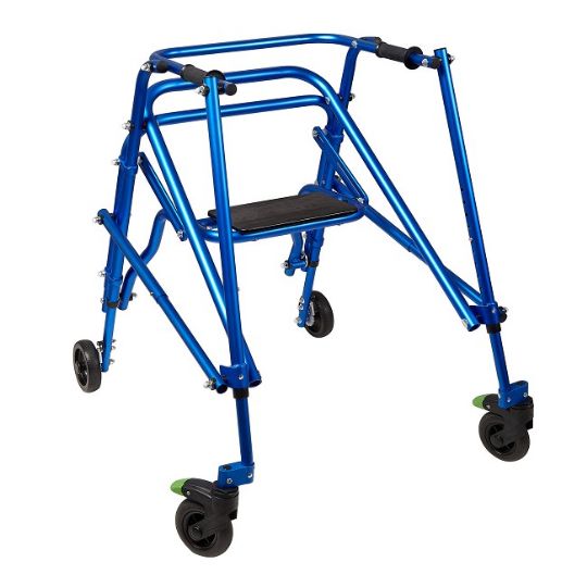 4-Wheeled Klip Posterior Walker with Flip-Down Seat - Size 4 (KP540B)
