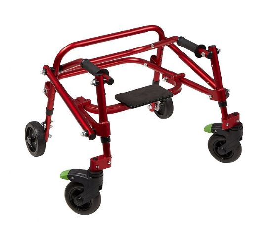 4-Wheeled Klip Posterior Walker with Flip-Down Seat - Size 1 (KP510)
