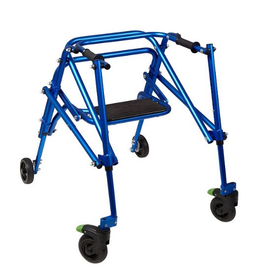 4-Wheeled Klip Posterior Walker with Flip-Down Seat - Size 3 (KP530)
