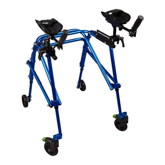 4-Wheeled Klip Posterior Walker - Size 3 (KP430) shown with cushioned forearm platforms