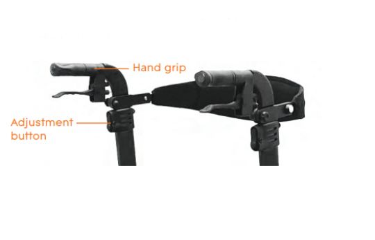 Comfortable handgrip with convenient adjustments