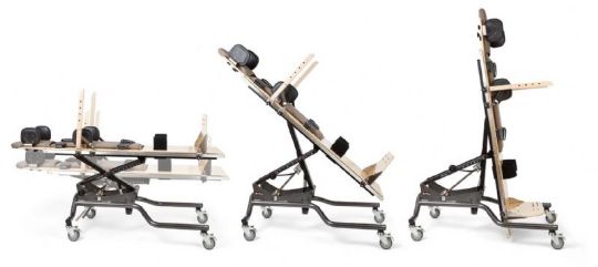 Rifton Supine standing frames enable vertical standing for adults and children with physical disabilities