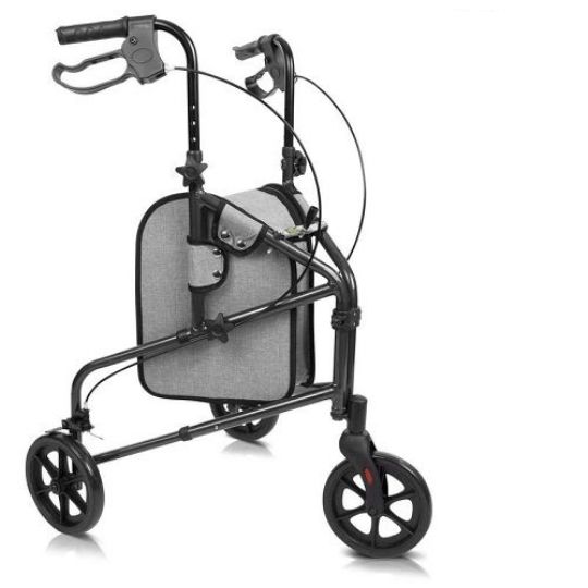 Rollator shown in black