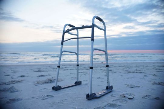 Now, bringing your walker to the beach is practical.