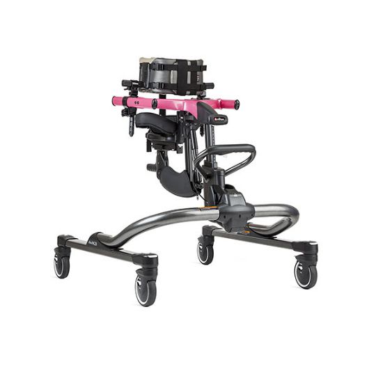 Pink Dynamic Frame and Treadmill Base with Chest Prompt and Multi-Position Saddle