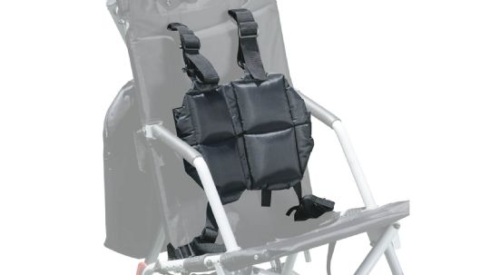 Poziform Full Torso Vest on the Trotter Pediatric Mobility Chair 