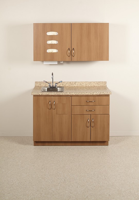 Medical Exam Room Cabinet and Sink Package