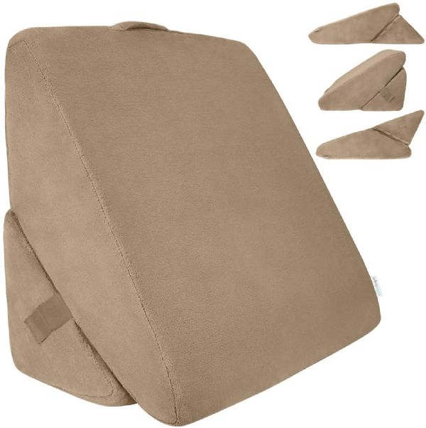 Memory Foam Bed Wedge Pillow by Vive Health