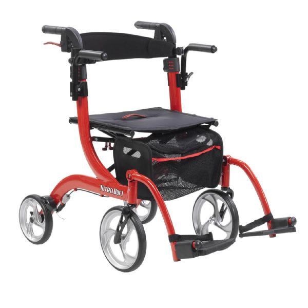 Nitro Duet Rollator and Transport Chair by Drive Medical