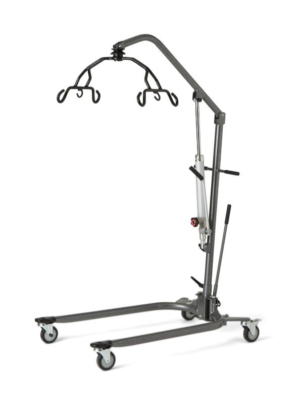 Medline Manual Hydraulic Patient Lift with Adjustable Base