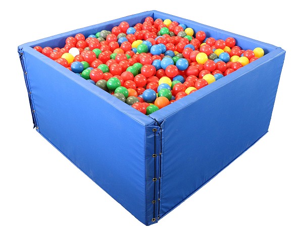 grey soft ball pit