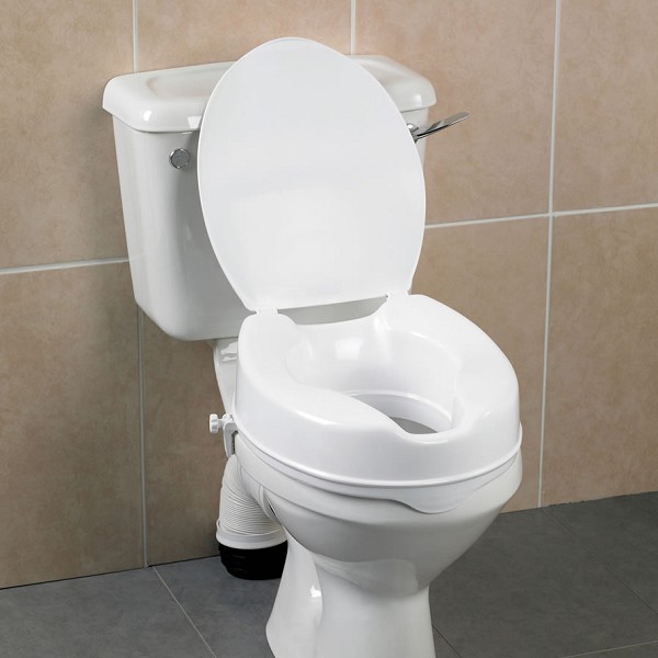 Savanah Raised Toilet Seat with Lid - FREE Shipping