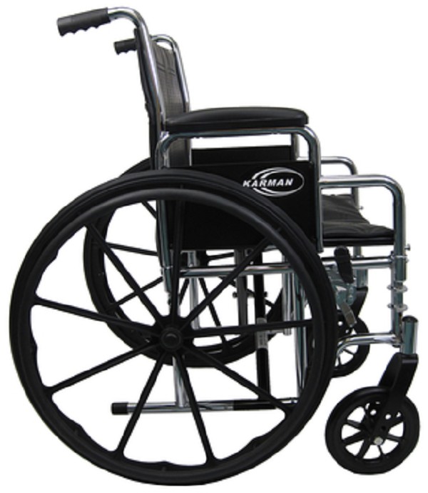 Extra Wide Heavy Duty Deluxe Bariatric Wheelchair By Karman Healthcare 7248