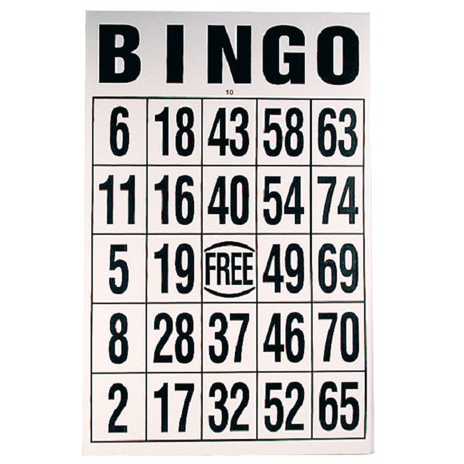 Extra large printable blank bingo cards