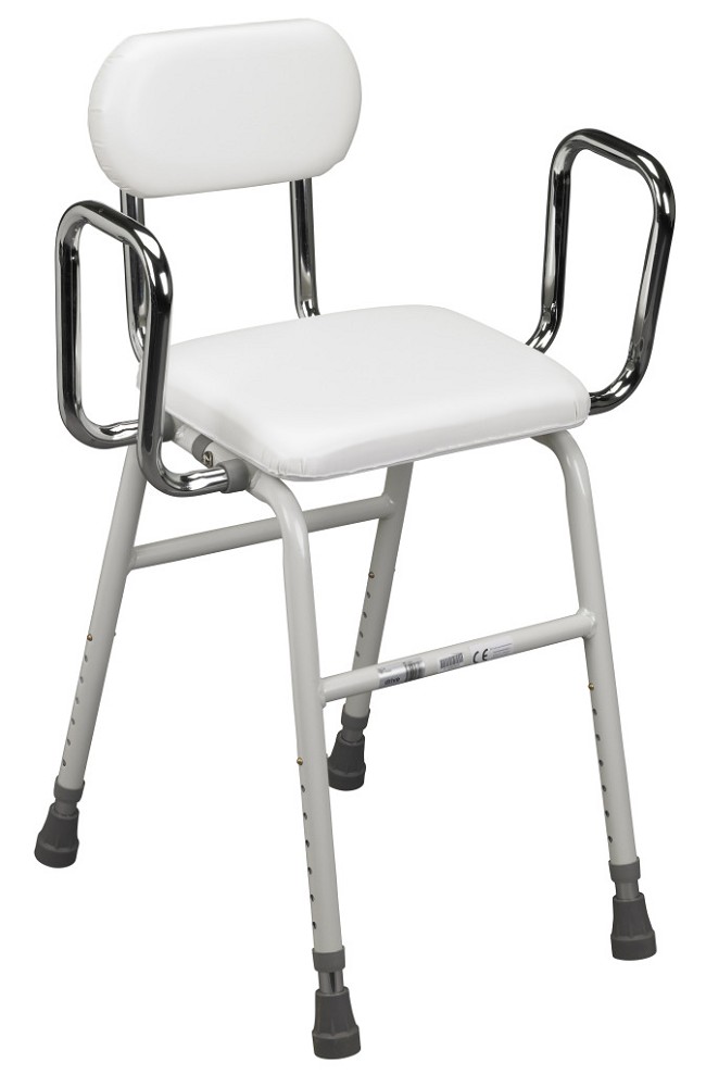 Drive Medical All Purpose Stool with Adjustable Arms