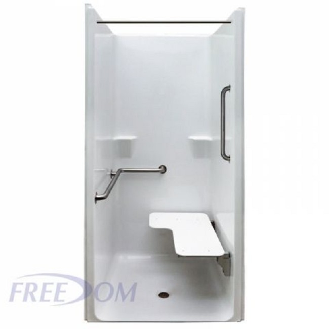 Freedom Ada 39 In X 37 5 In One Piece Transfer Shower Stall