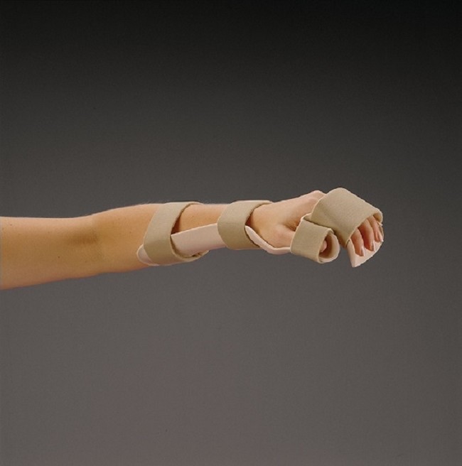 Resting Pan Mitt Splint with Strapping - FREE Shipping