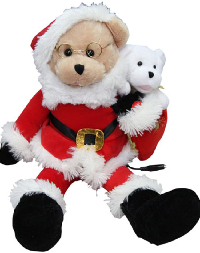 holiday plush bear