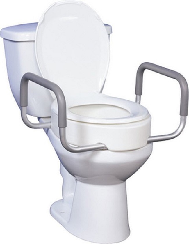 Premium Toilet Seat Riser with Removable Arms