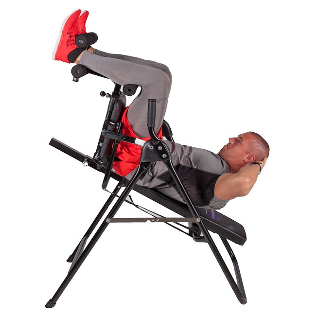 Core Inversion Chair For Exercise Therapy And Chiropractic Back Pain Tension Relief