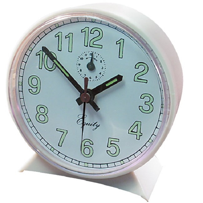 Luminous Glow in the Dark Analog Alarm Clock