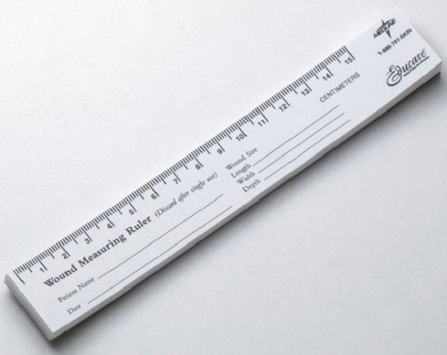 educare disposable wound ruler 250 count