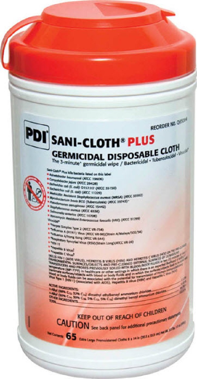 Sani-Cloth Plus Disposable Cleaning Wipes