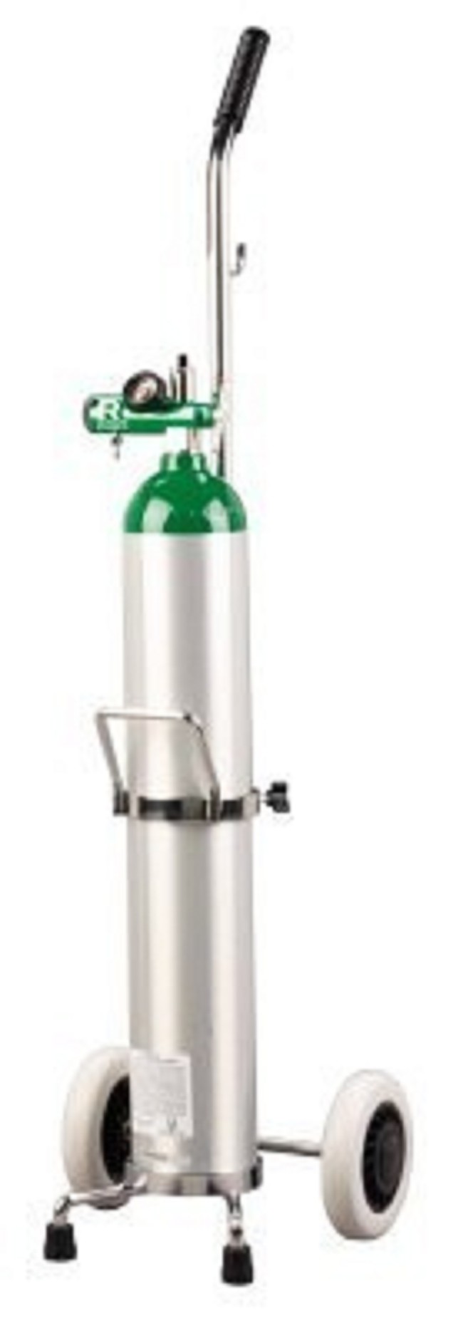 Oxygen Cylinder Cart Kit with Empty E Cylinder