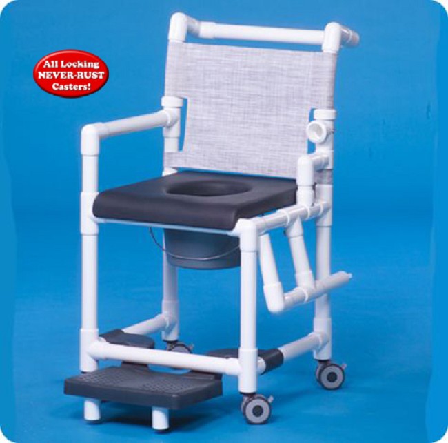 Deluxe Shower Chair Commode Discount Sale Free Shipping